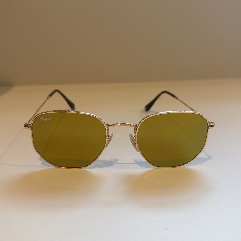Metallic hexagon Ray Ban sunglasses